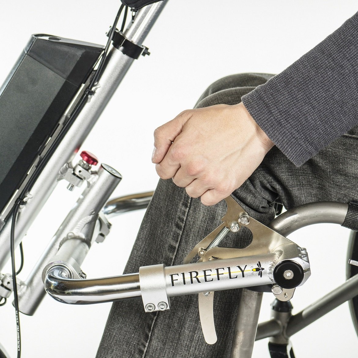 attachable wheelchair motor handcycle